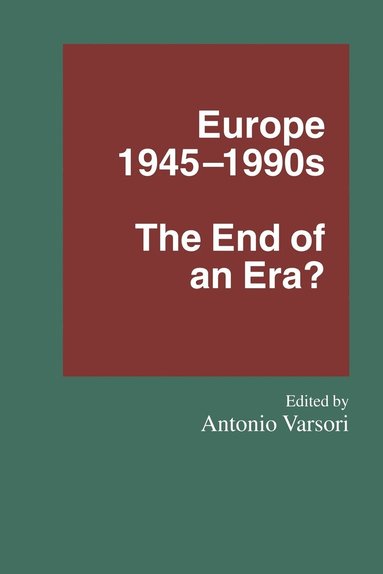 bokomslag Europe 19451990s
