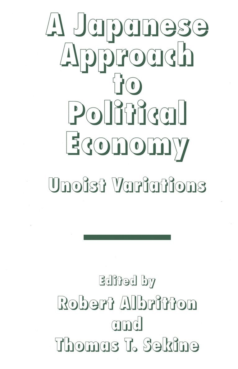 A Japanese Approach to Political Economy 1