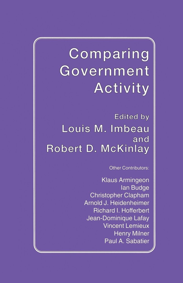 Comparing Government Activity 1