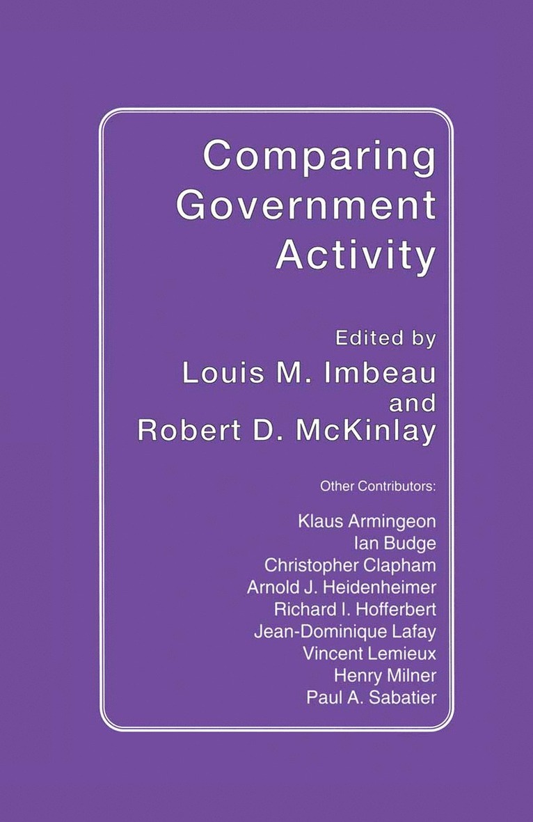 Comparing Government Activity 1