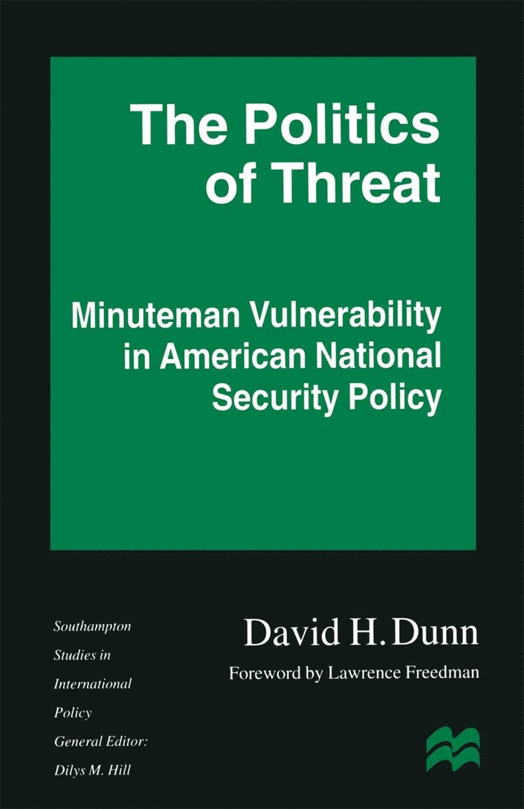 David H. Dunn, David H Dunn - Politics of Threat, Häftad