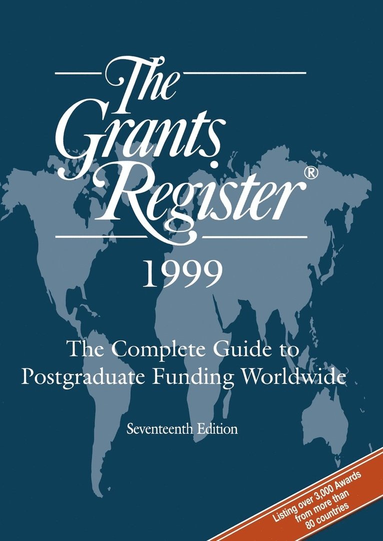 The Grants Register 1999 1
