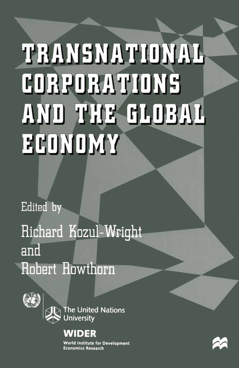 Richard Kozul-Wright, Robert Rowthorn - Transnational Corporations and the Global Economy, Häftad