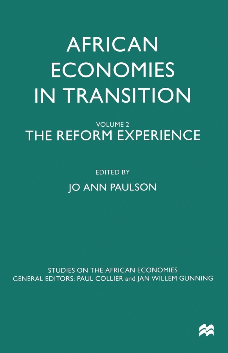 African Economies in Transition 1