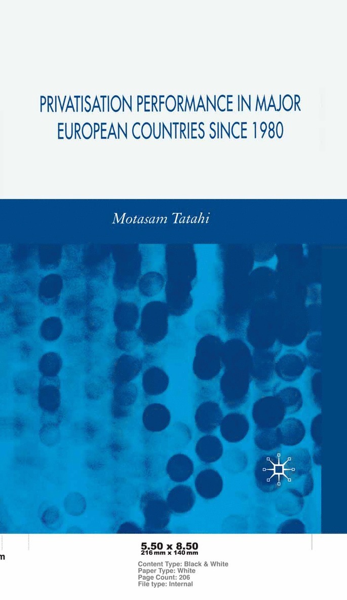M. Tatahi - Privatisation Performance in Major European Countries Since 1980, Häftad