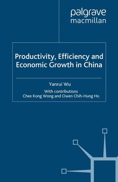 Y. Wu - Productivity, Efficiency and Economic Growth in China, Häftad