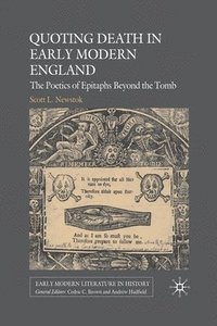 bokomslag Quoting Death in Early Modern England