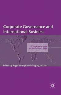 bokomslag Corporate Governance and International Business