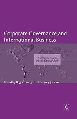Corporate Governance and International Business 1