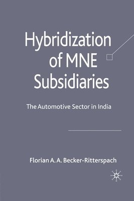 Hybridization of MNE Subsidiaries 1