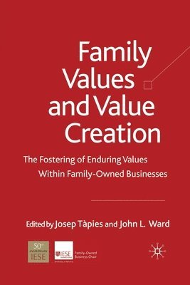 bokomslag Family Values and Value Creation