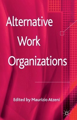 M. Atzeni - Alternative Work Organizations, Häftad
