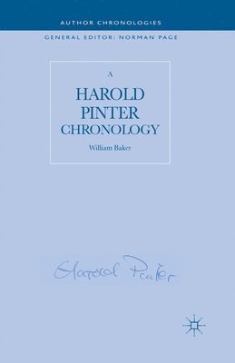 bokomslag A Harold Pinter Chronology