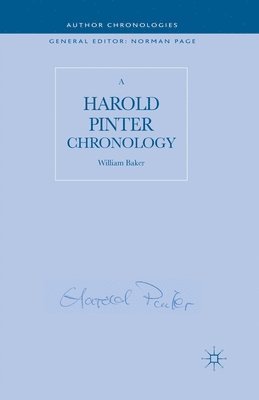 W. Baker - Harold Pinter Chronology, Häftad