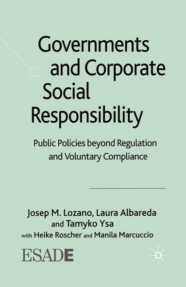 bokomslag Governments and Corporate Social Responsibility