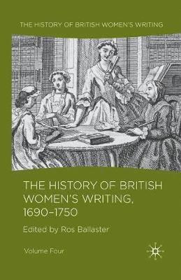 bokomslag History of British Women's Writing, 1690 - 1750