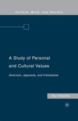 A Study of Personal and Cultural Values 1