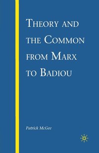bokomslag Theory and the Common from Marx to Badiou