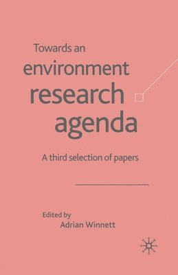 bokomslag Towards an Environment Research Agenda