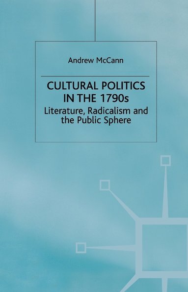 bokomslag Cultural Politics in the 1790s