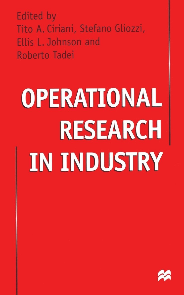 Operational Research in Industry 1