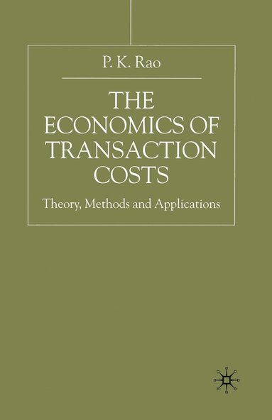 bokomslag Economics of Transaction Costs