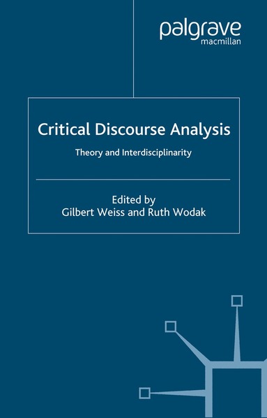 G. Weiss, R. Wodak - Critical Discourse Analysis, Häftad