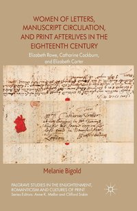 bokomslag Women of Letters, Manuscript Circulation, and Print Afterlives in the Eighteenth Century