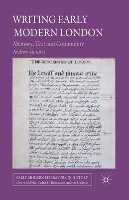 Writing Early Modern London