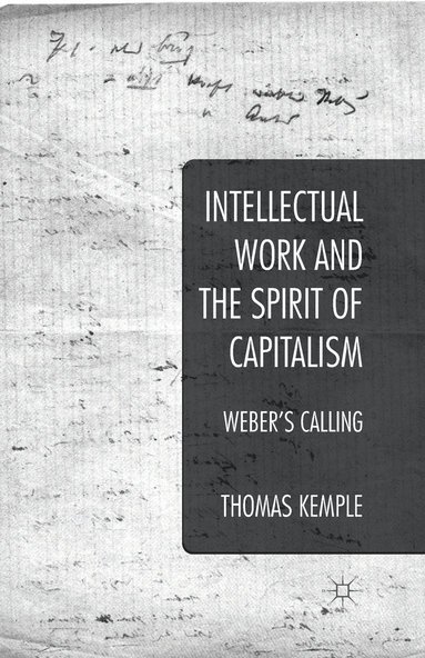 bokomslag Intellectual Work and the Spirit of Capitalism