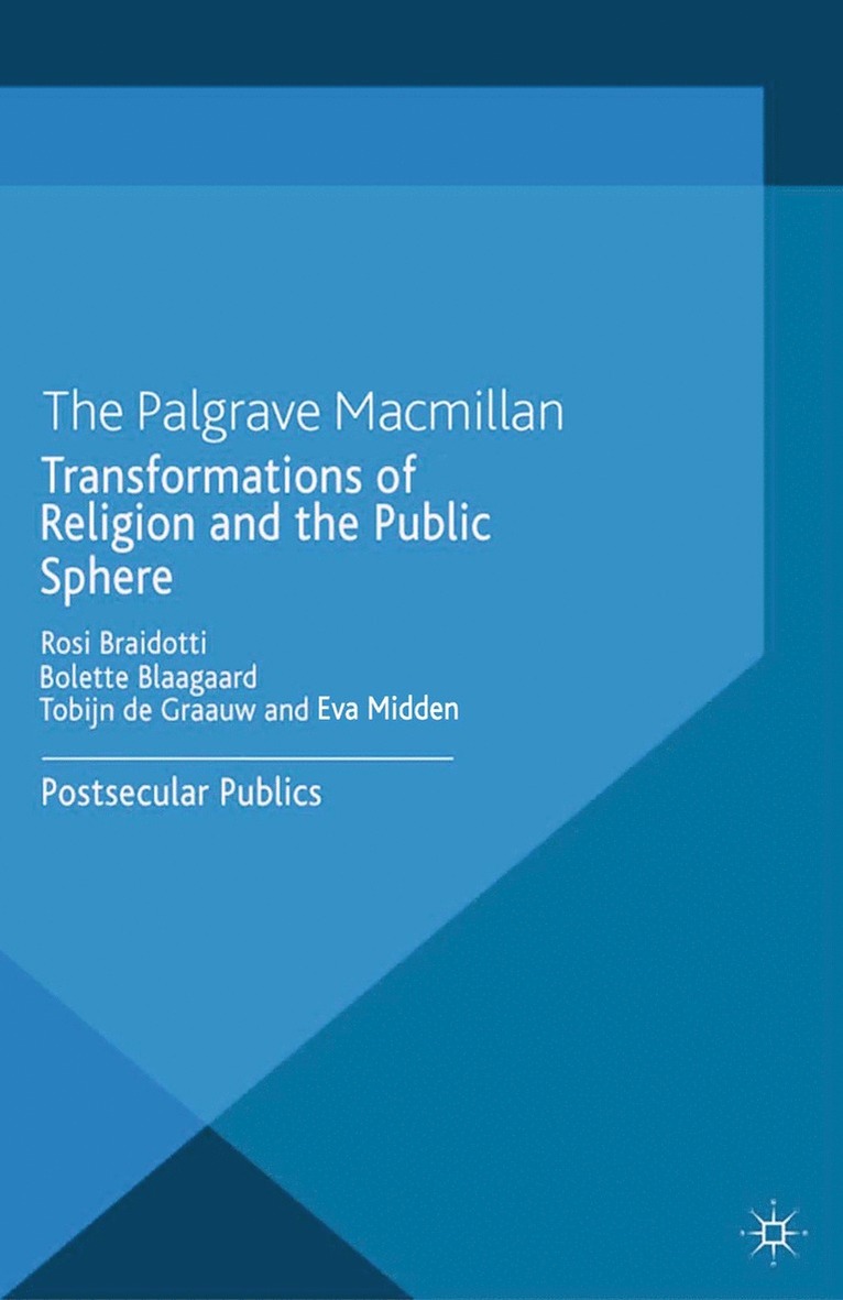 R. Braidotti, B. Blaagaard, T. Graauw, E. Midden - Transformations of Religion and the Public Sphere, Häftad