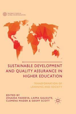 Sustainable Development and Quality Assurance in Higher Education 1