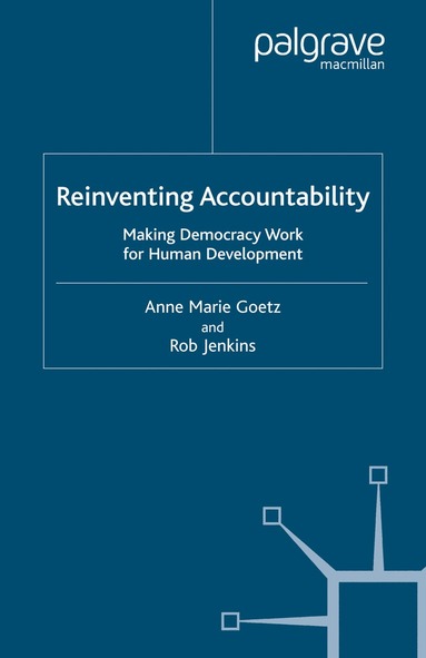 A. Goetz, R. Jenkins - Reinventing Accountability, Häftad