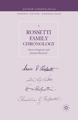 bokomslag Rossetti Family Chronology