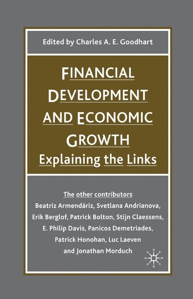 bokomslag Financial Development and Economic Growth