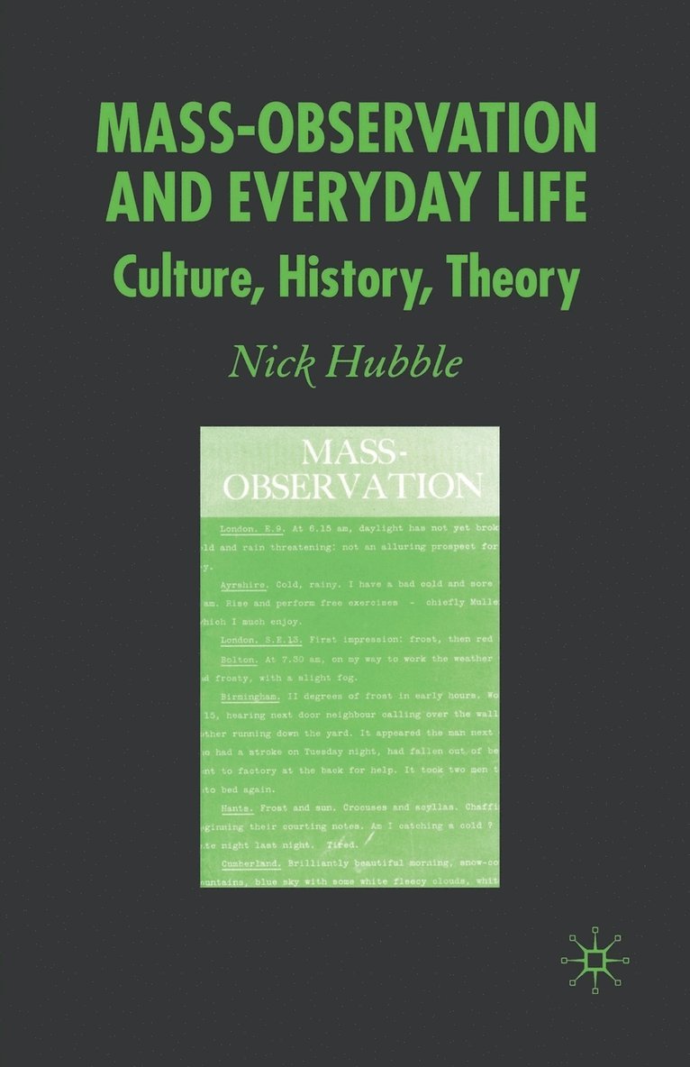 Mass Observation and Everyday Life 1