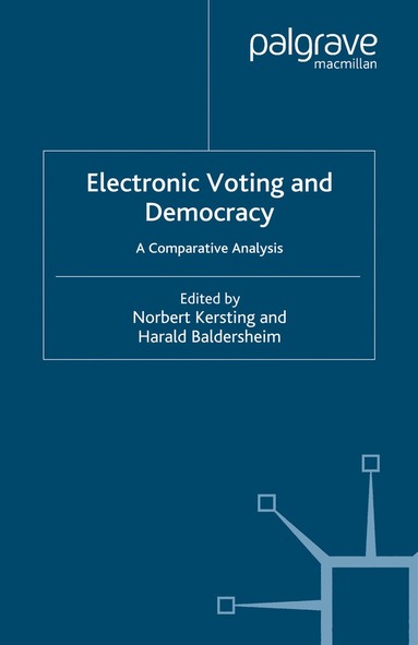 bokomslag Electronic Voting and Democracy