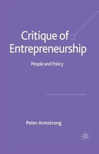 bokomslag Critique of Entrepreneurship