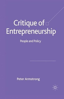 Critique of Entrepreneurship 1