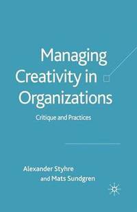 bokomslag Managing Creativity in Organizations