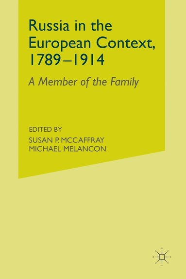 bokomslag Russia in the European Context, 17891914