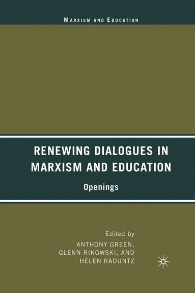 bokomslag Renewing Dialogues in Marxism and Education