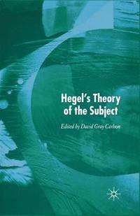 bokomslag Hegels Theory of the Subject