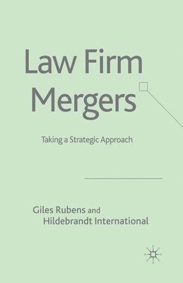 bokomslag Law Firm Mergers