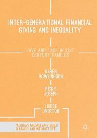 bokomslag Inter-generational Financial Giving and Inequality