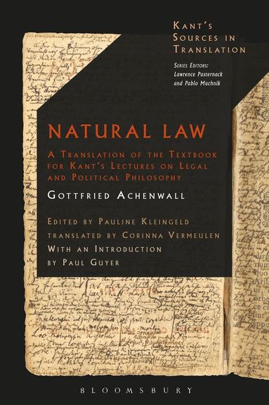 Gottfried Achenwall, Pauline Kleingeld - Natural Law, Inbunden