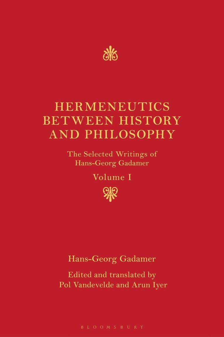 Hermeneutics between History and Philosophy 1