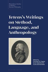 bokomslag Tetens's Writings on Method, Language, and Anthropology
