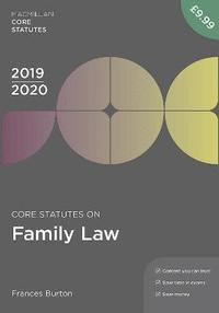 bokomslag Core Statutes on Family Law 2019-20