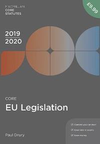 bokomslag Core EU Legislation 2019-20